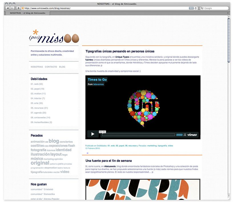 Pormisswebs, blog 2