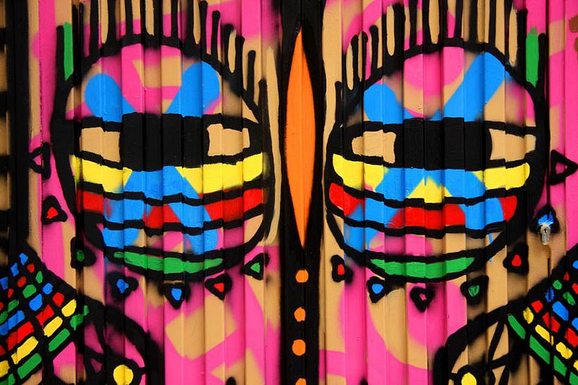 Mural en galería GAZZAMBO (arte africano contemporaneo), CONFUSION Group. / Mural gallery GAZZAMBO (Google Maps) (contemporary African art). 3