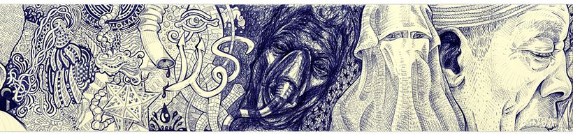CUADERNO DE VIAJE POR EGIPTO, ilustración a bolígrafo sobre papel MOLESKINE. Egipto, 09 TRAVEL NOTEBOOK BY EGYPT, illustration in pen on Moleskine paper. Egypt, 09 13