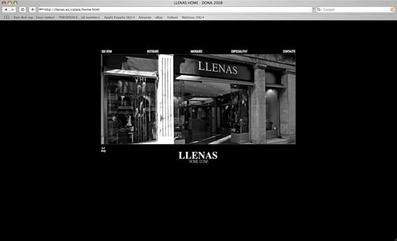 web Llenas, boutique moda.Bcn. 1