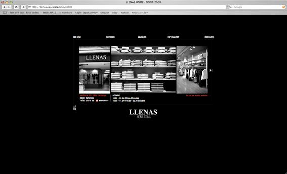 web Llenas, boutique moda.Bcn. 2