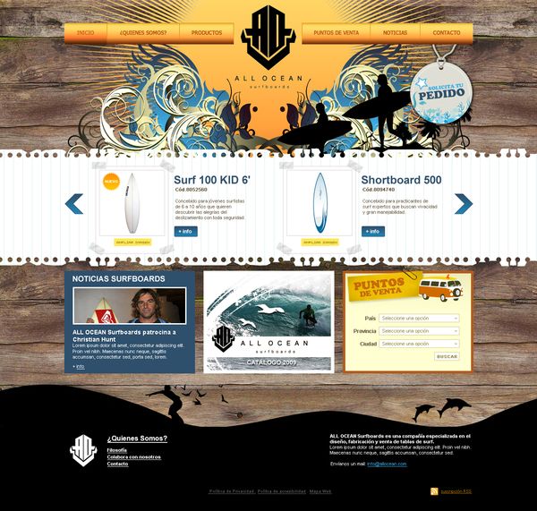 All ocean surf boards 1