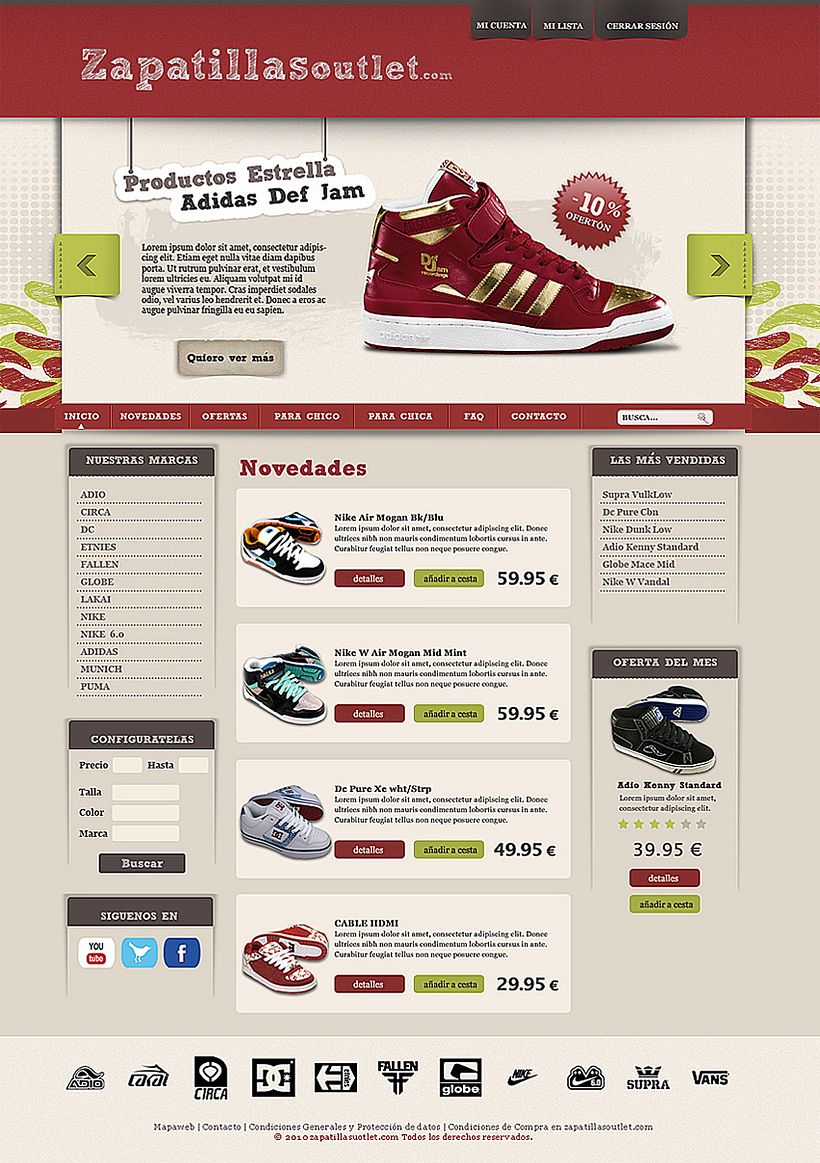 Propuesta tieda de zapatillas online 1
