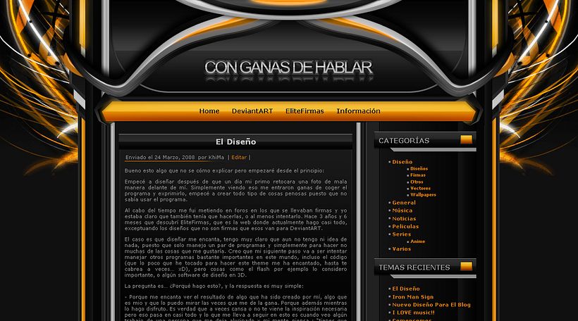 Dark Wordpress Theme 1