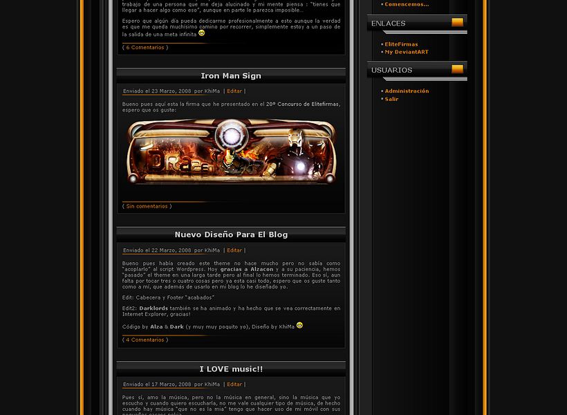 Dark Wordpress Theme 2
