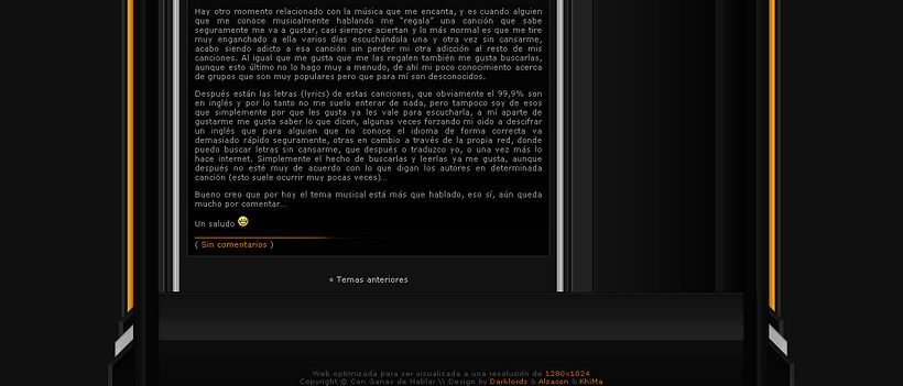 Dark Wordpress Theme 3