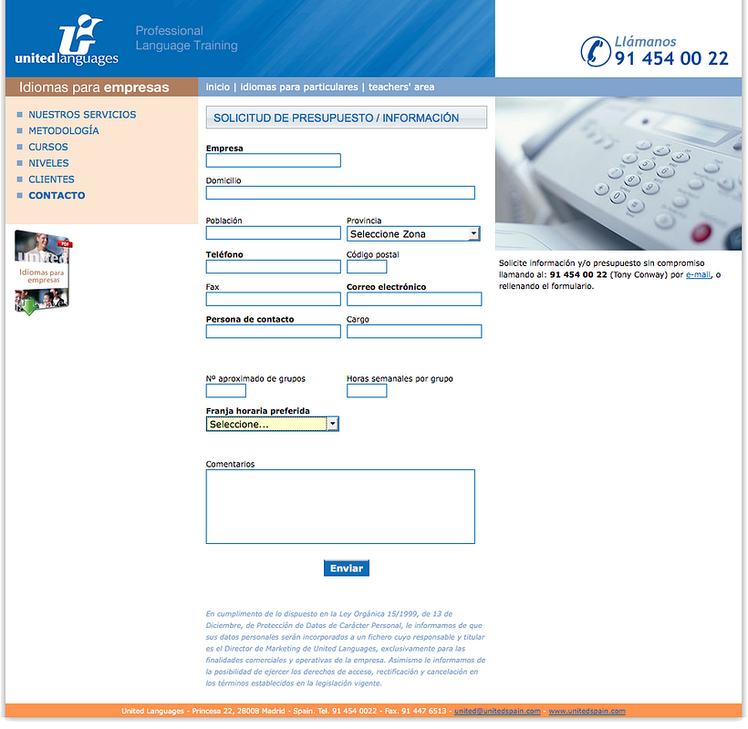 United Spain (sitio web) 9