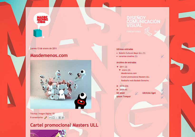Nuevo blog masdemenos.com - Diseño