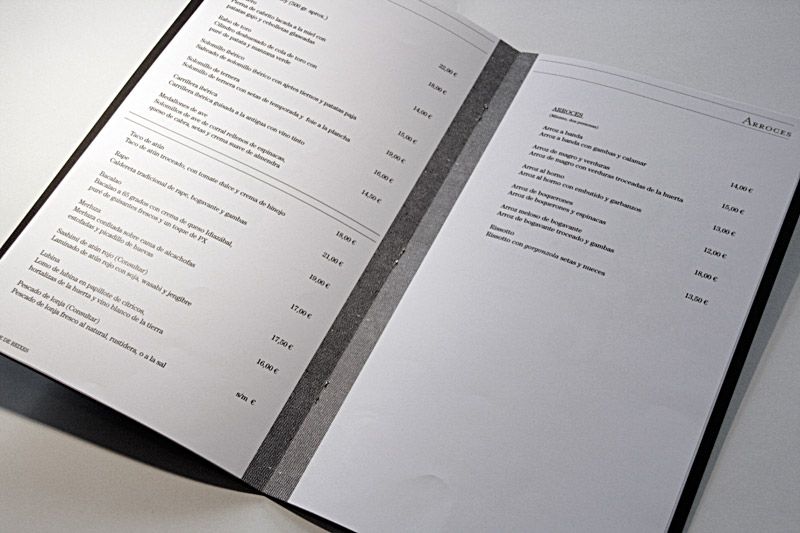 Carta para restaurante 8