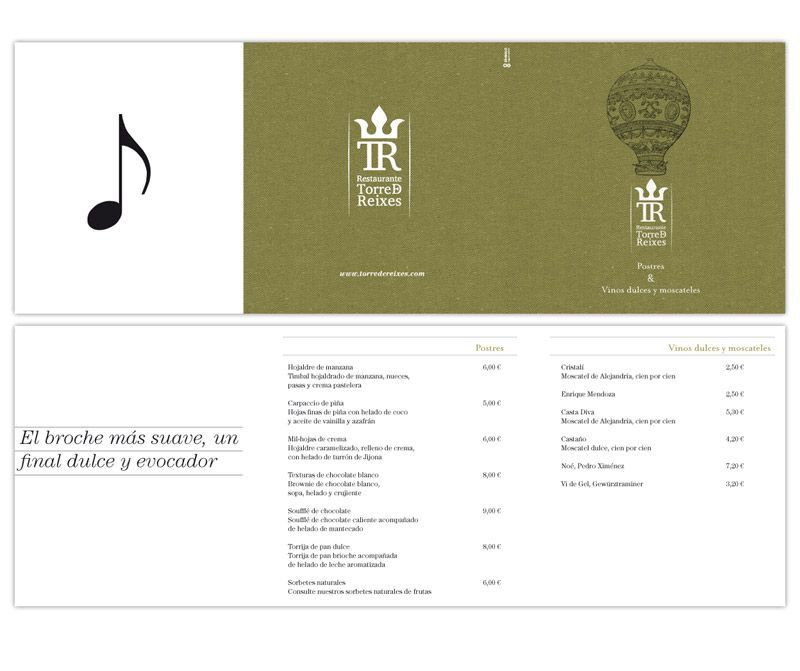 Carta para restaurante 4