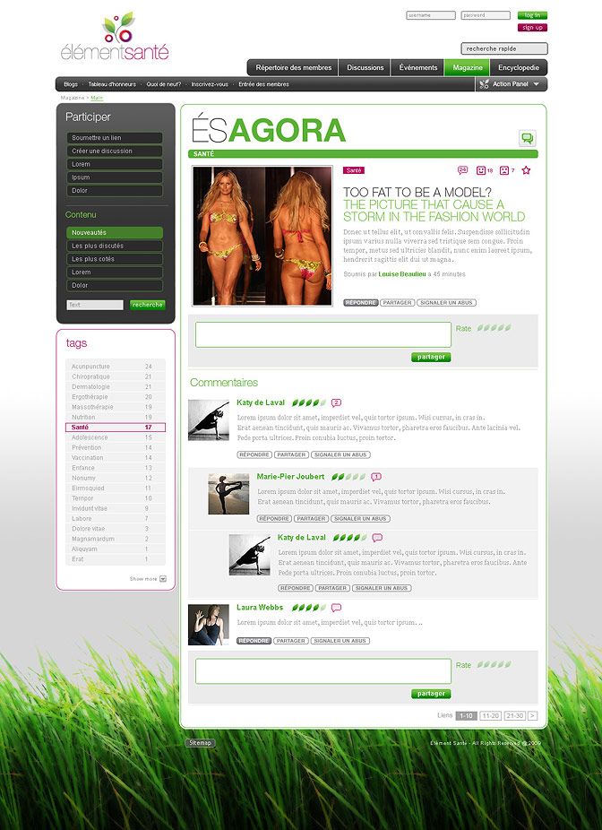 Élément Santé Social Network 17