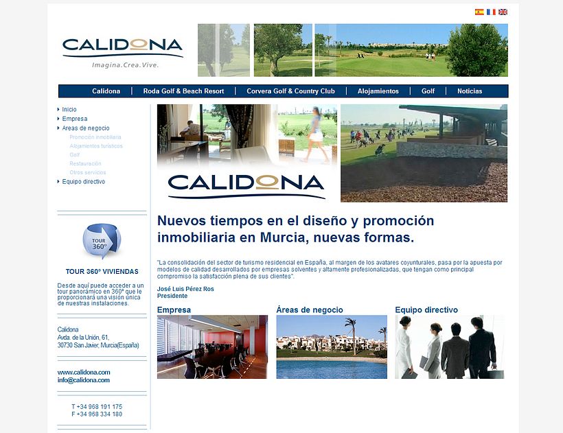 Web Corporativa Calidona 2