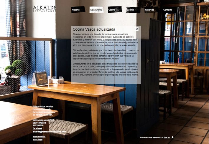Web Restaurante Alkalde 5