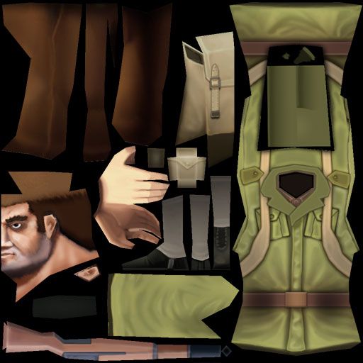 Soldado 3D low poly 3