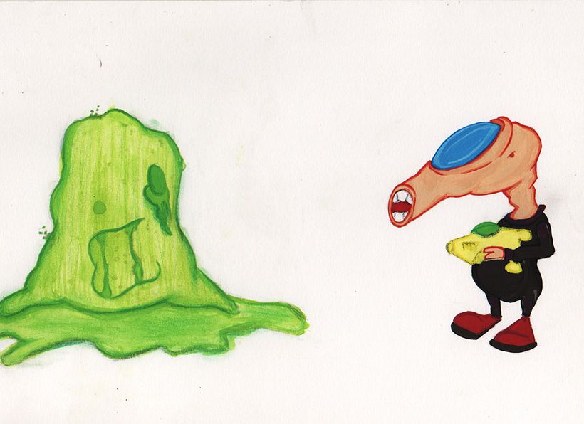 personatges a gouache 1