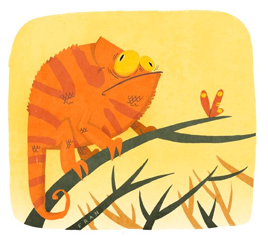 Reptiles - Traditionelle Illustration