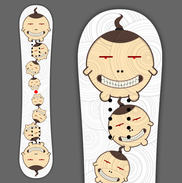 Art design for Snowboard 1