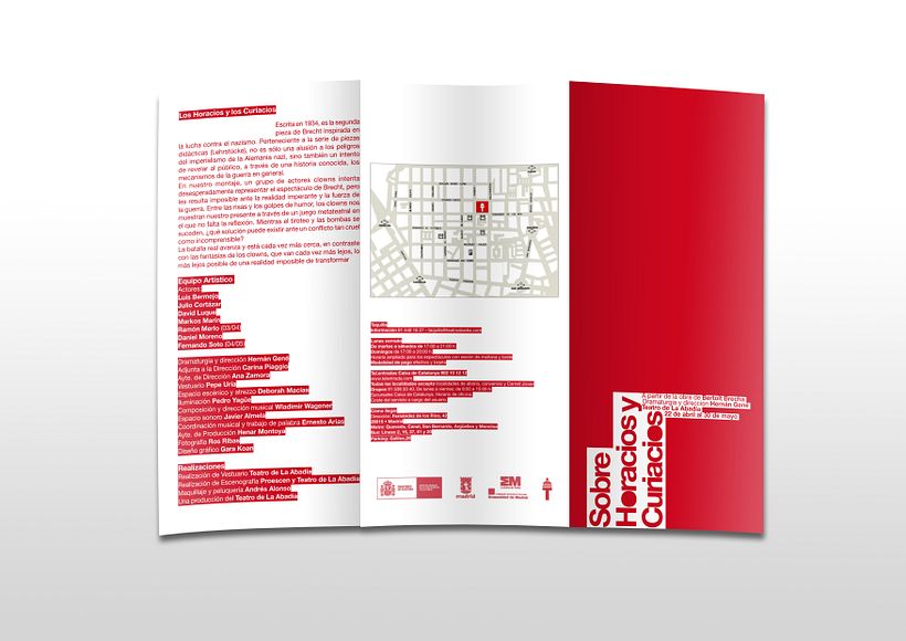 Proyecto de cartel y folleto para Teatro de La Abadía 2