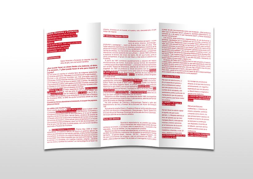 Proyecto de cartel y folleto para Teatro de La Abadía 3