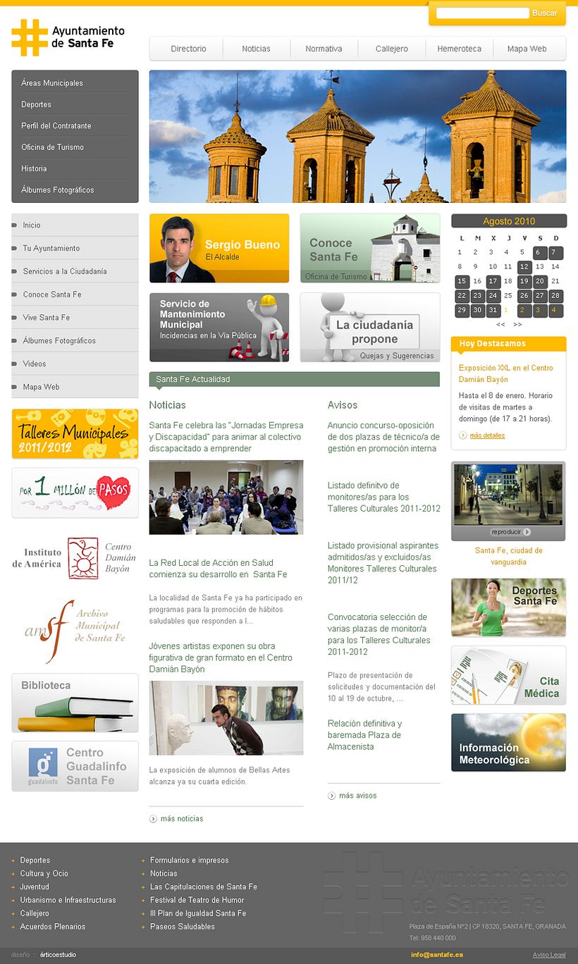 Sitio Web Ayuntamiento Santa Fe 2
