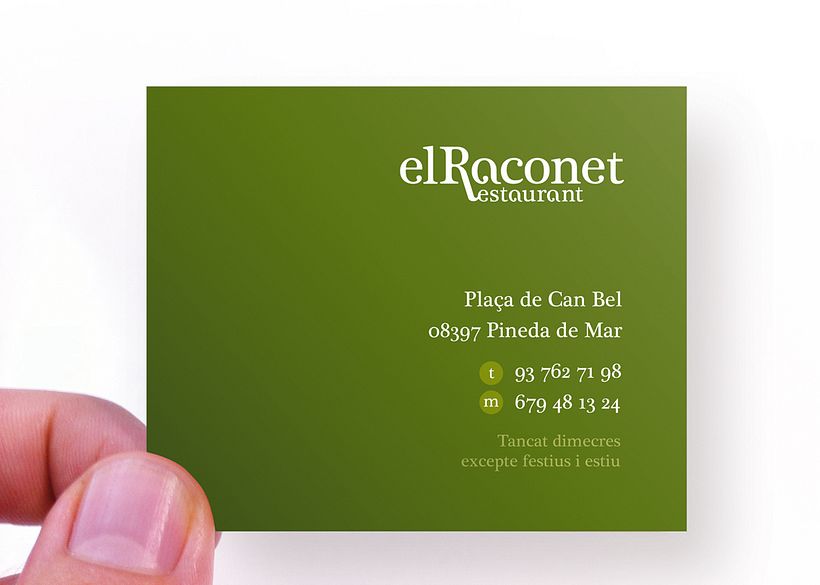 El Raconet Restaurant -  Ontwerp