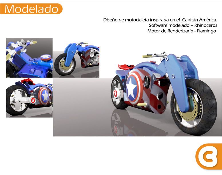 Captain America Motorbike 1