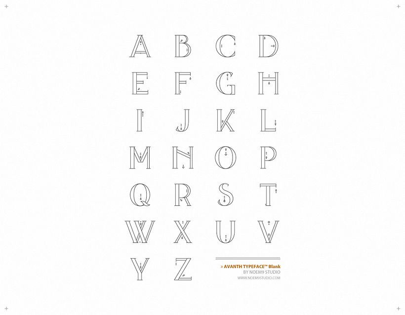 AVANTH typeface 3