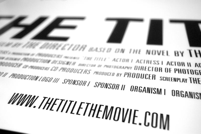 The Title - Design