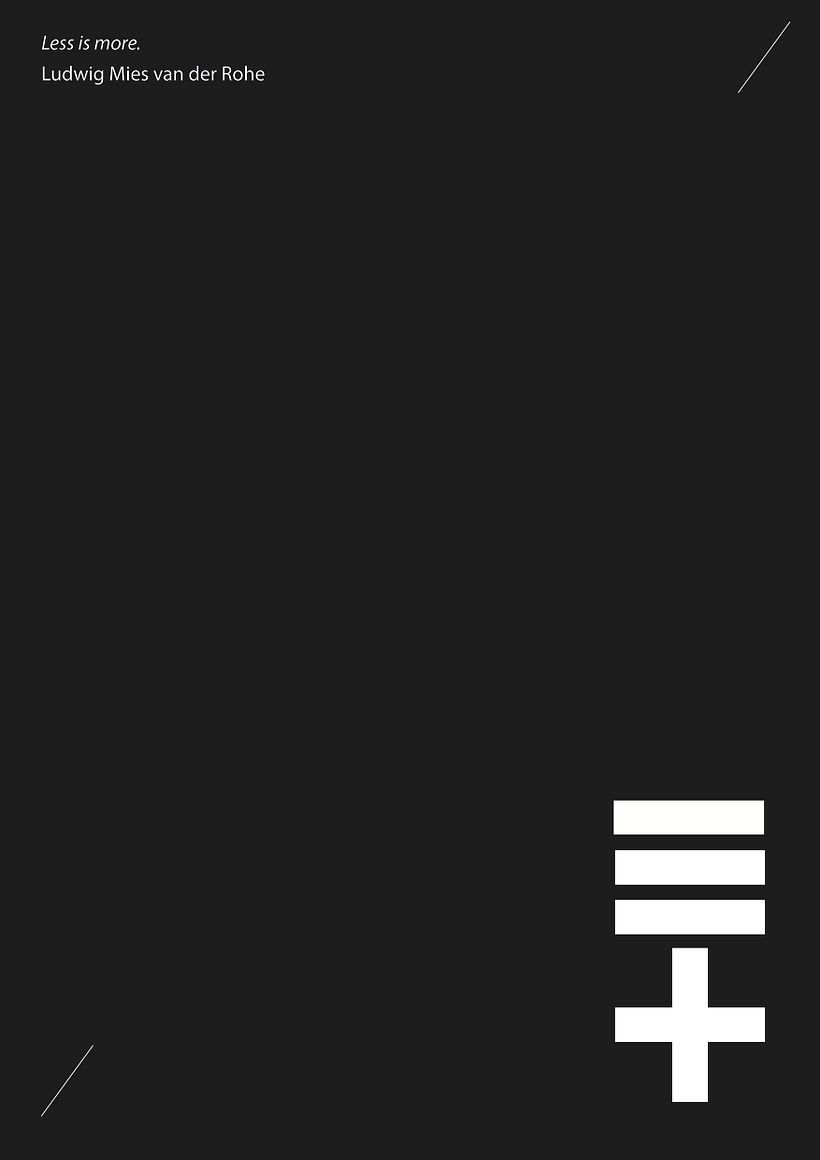 Less is more -  Ontwerp
