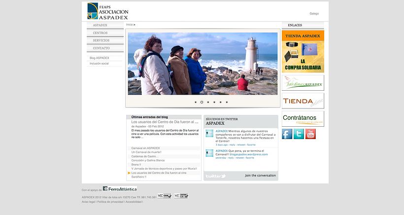 Nueva web de la asociación ASPADEX 1