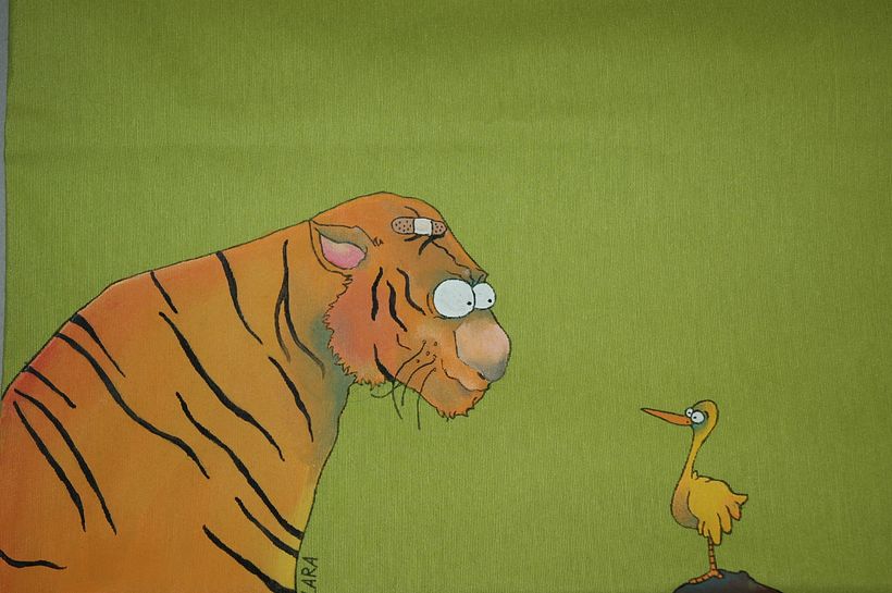 Dibujo sobre textil 5