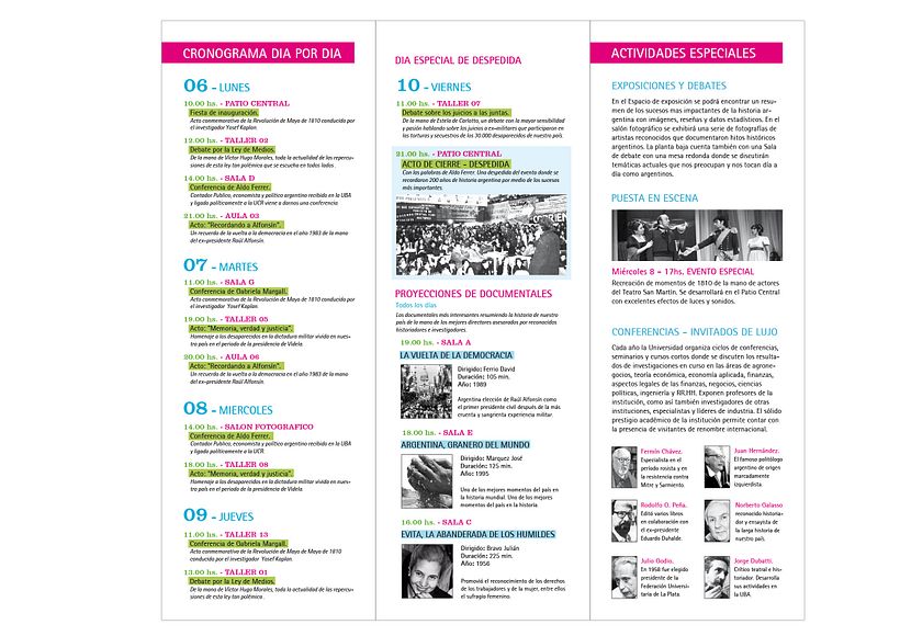 Sistema señalético, afiches y folletos 11