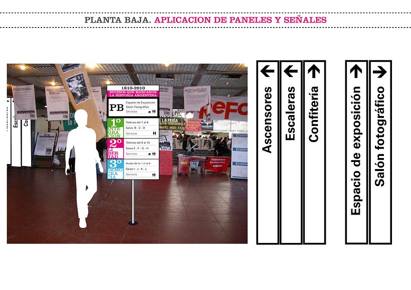 Sistema señalético, afiches y folletos 7