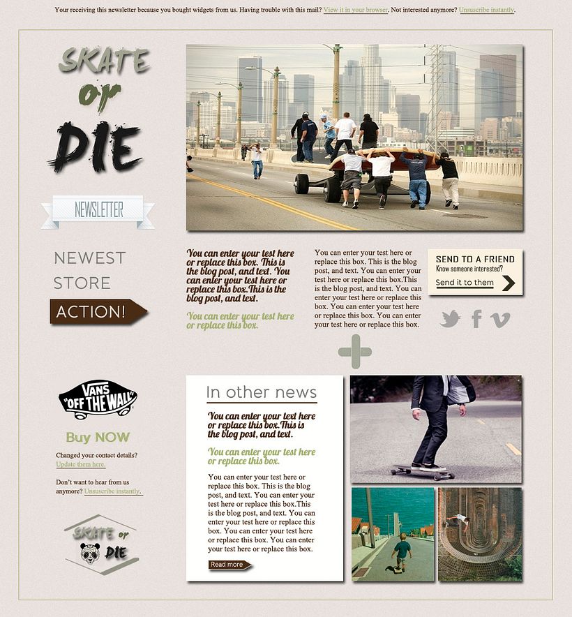 Newsletter for VANS 1