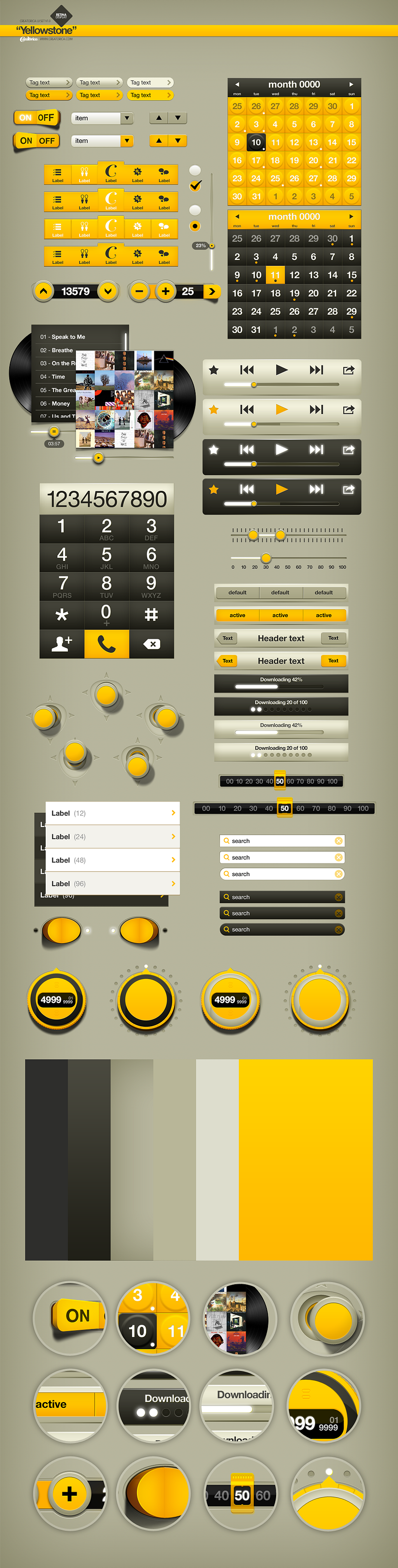 Creatorica UI Set - Yellowstone 2