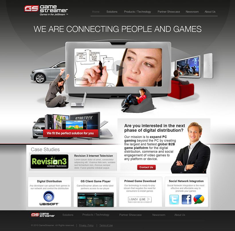 Game Streamer - Diseño Web 1