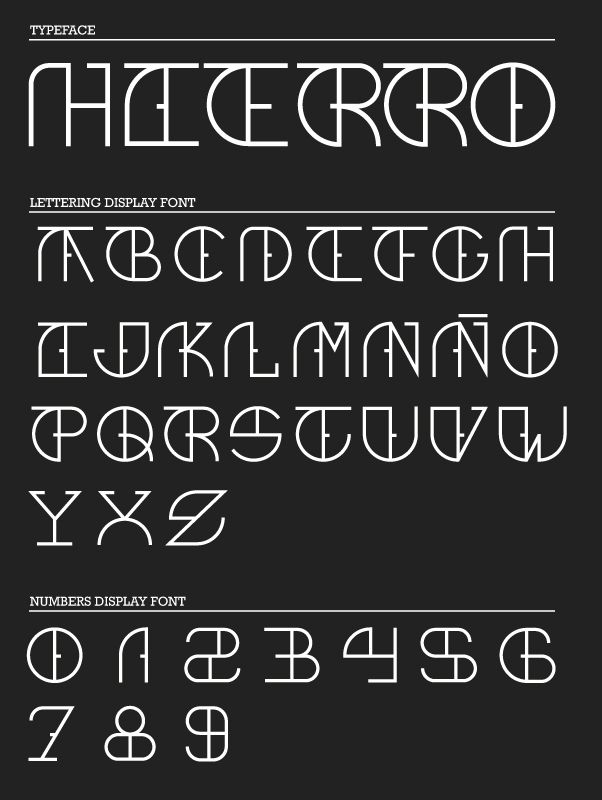 Hierro font 2