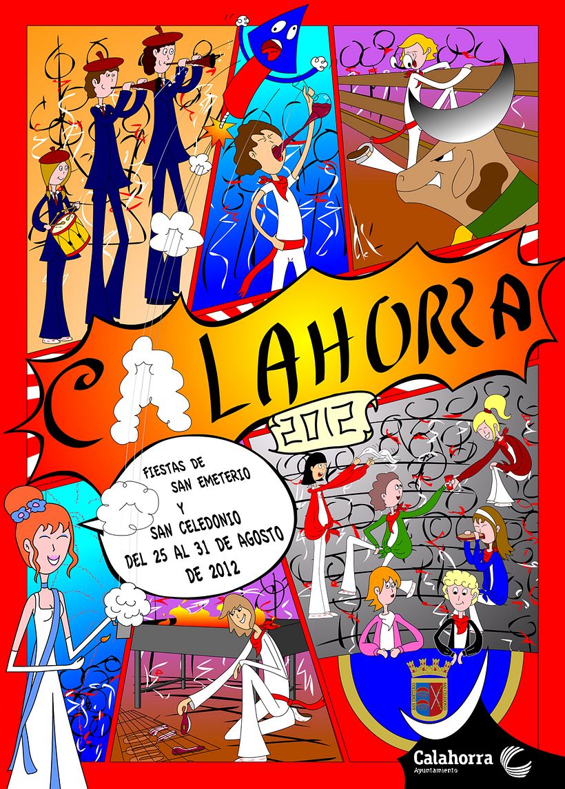Cartel Fiestas Calahorra 2012 1