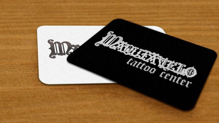 Tarjetas corporativas Maquiavelo Tattoo Center 1