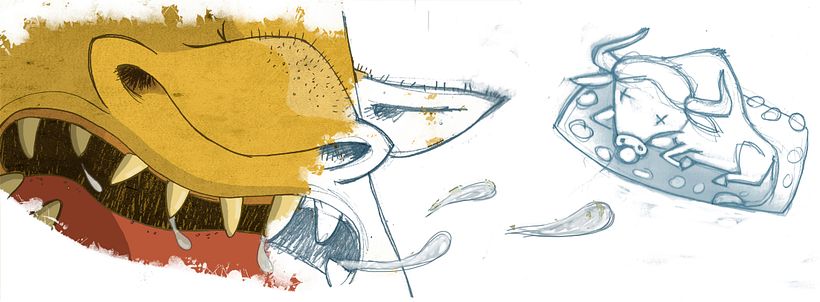 Juan y las habichuelas mágicas - Traditional illustration