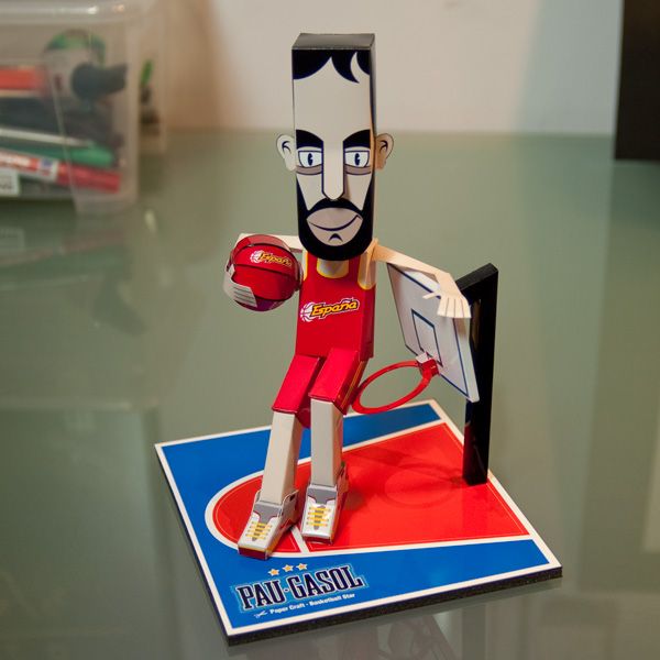 Pau Gasol - Paper Basketball Star 6