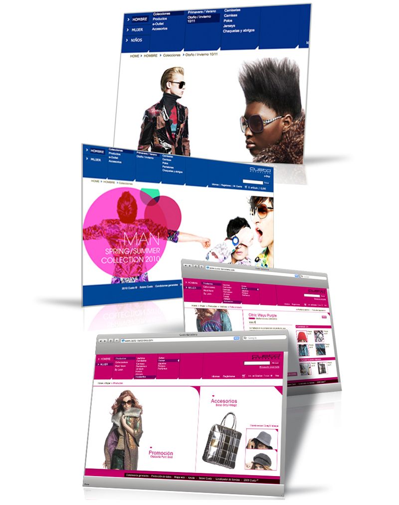 Web design, interface design 4