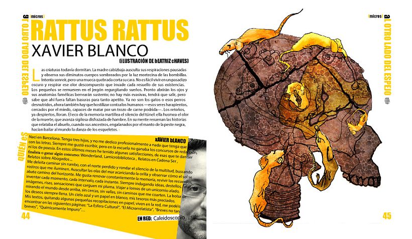 Ilustración digital realizada para el texto de Xavier Blanco.
