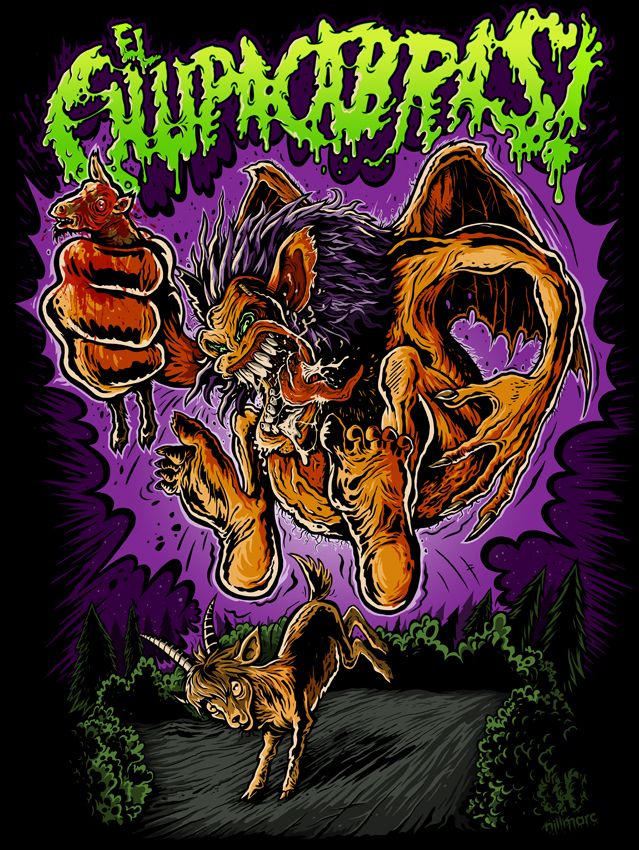 El Chupacabras - Illustrazione tradizionale
