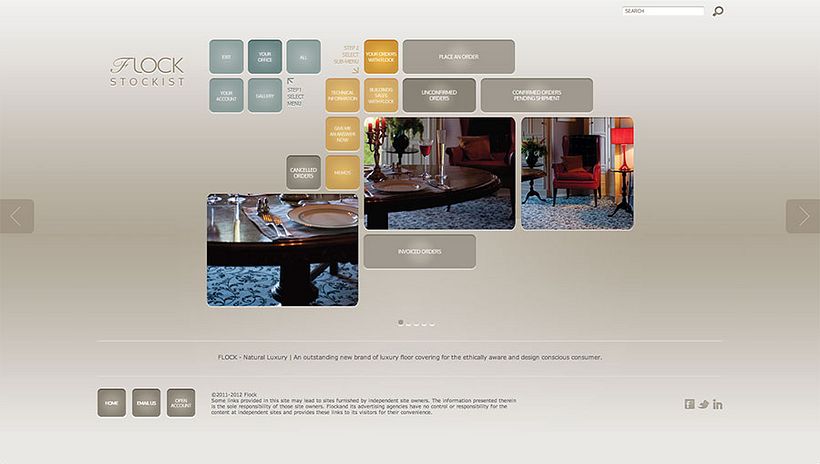 Sitio Web Flock Natural Luxury 2