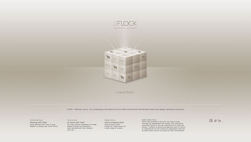 Sitio Web Flock Natural Luxury 1