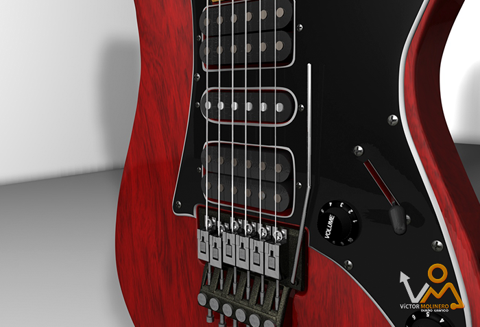Escena Guitarras 3D 1