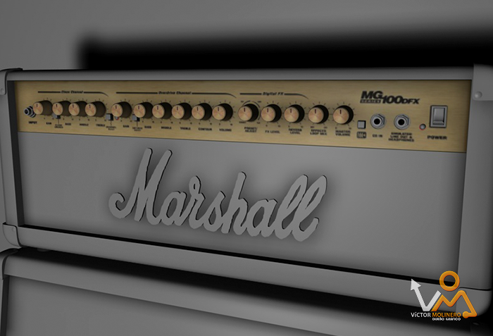 Escena Guitarras 3D 5