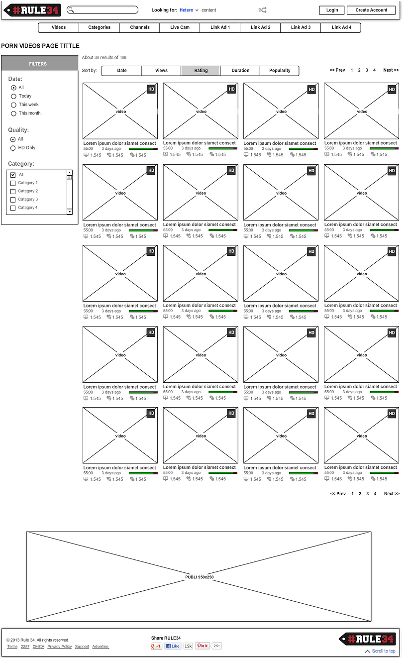 Proyecto de wireframe para página web 6