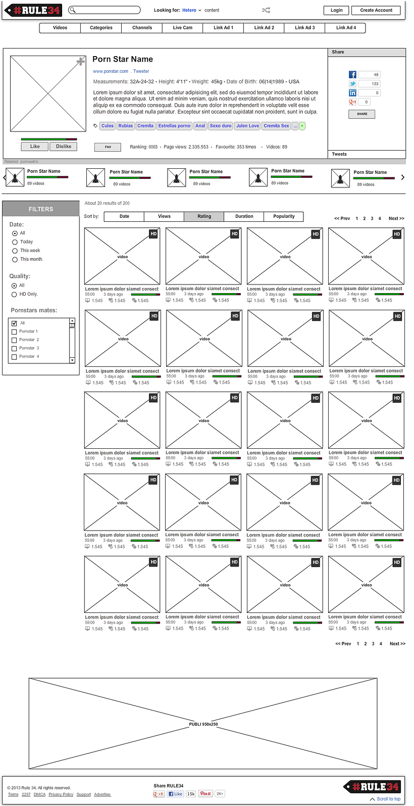 Proyecto de wireframe para página web 4
